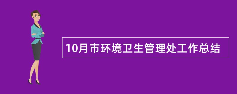 10月市环境卫生管理处工作总结