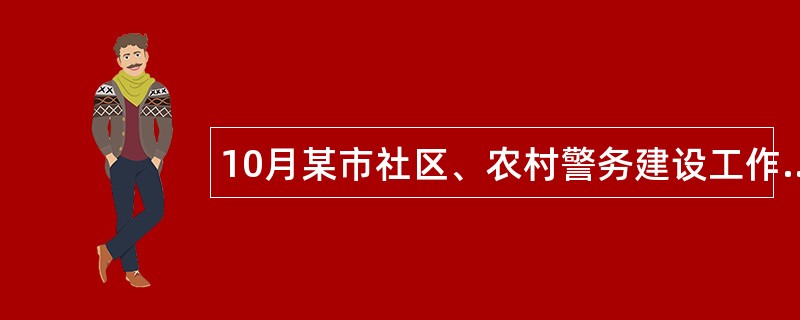 10月某市社区、农村警务建设工作总结