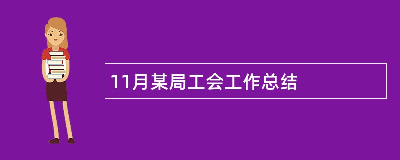 11月某局工会工作总结