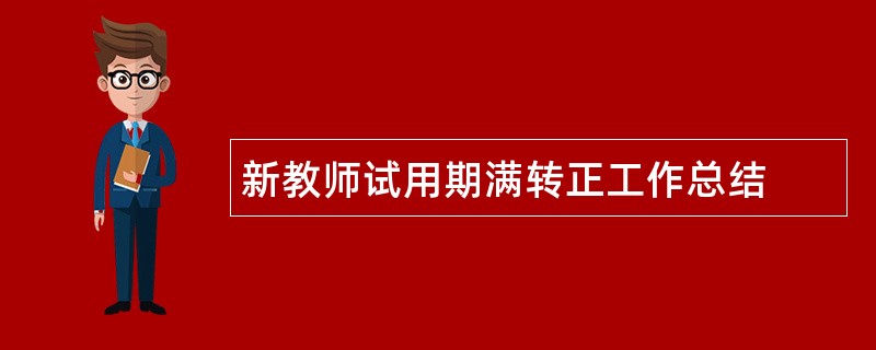 新教师试用期满转正工作总结