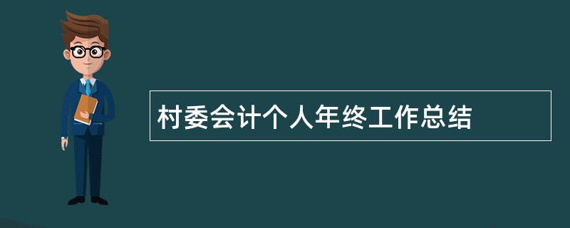 村委会计个人年终工作总结