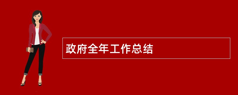 政府全年工作总结