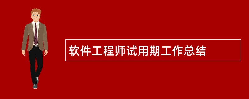 软件工程师试用期工作总结