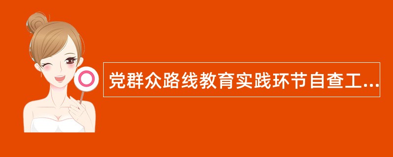 党群众路线教育实践环节自查工作总结