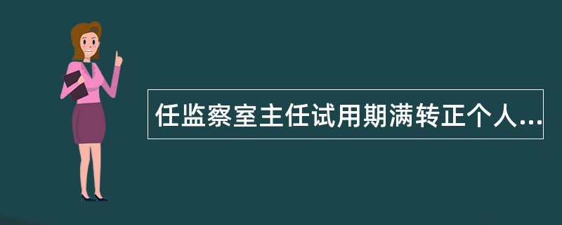 任监察室主任试用期满转正个人工作总结