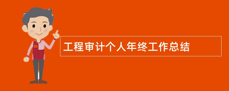 工程审计个人年终工作总结