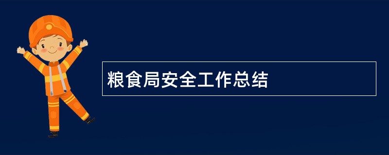 粮食局安全工作总结