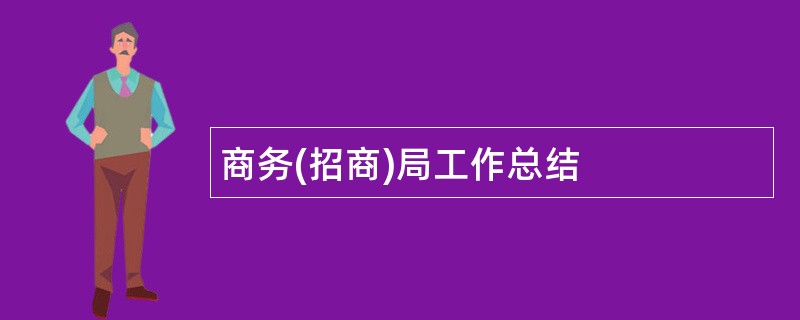 商务(招商)局工作总结