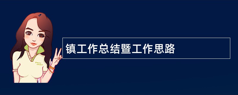 镇工作总结暨工作思路