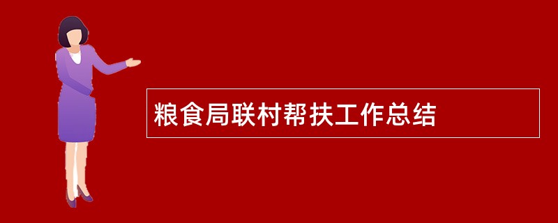 粮食局联村帮扶工作总结