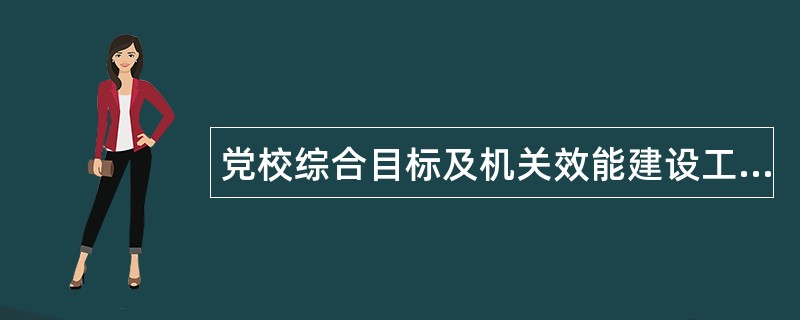 党校综合目标及机关效能建设工作总结