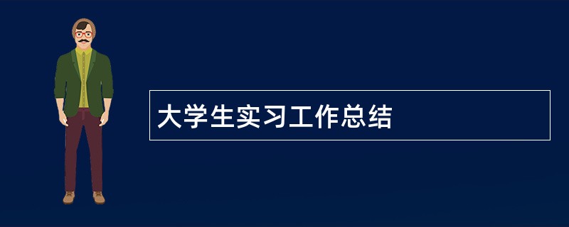 大学生实习工作总结