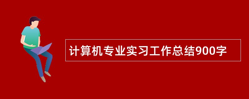 计算机专业实习工作总结900字