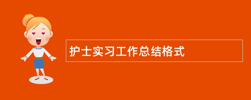 护士实习工作总结格式