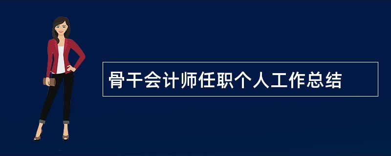 骨干会计师任职个人工作总结