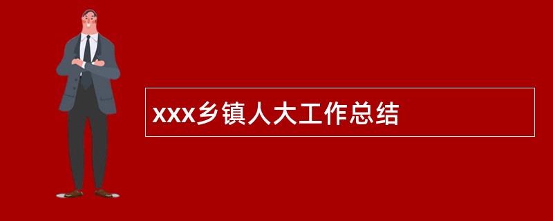 xxx乡镇人大工作总结