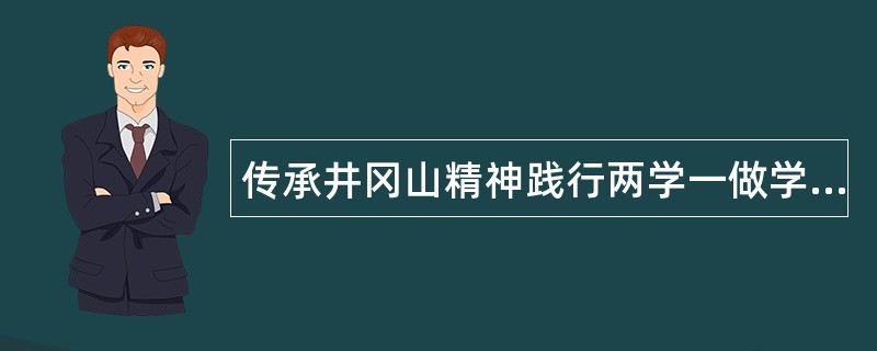 传承井冈山精神践行两学一做学习工作总结ppt