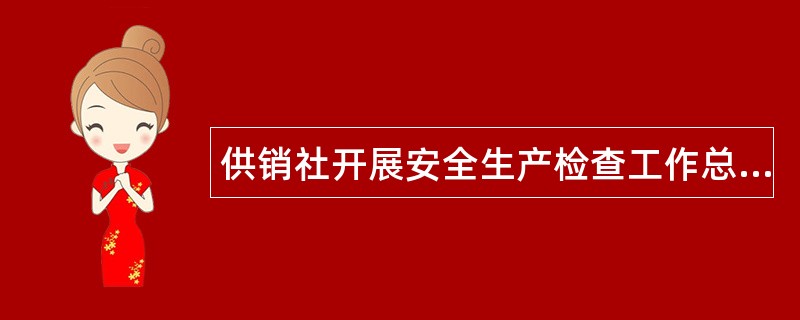 供销社开展安全生产检查工作总结