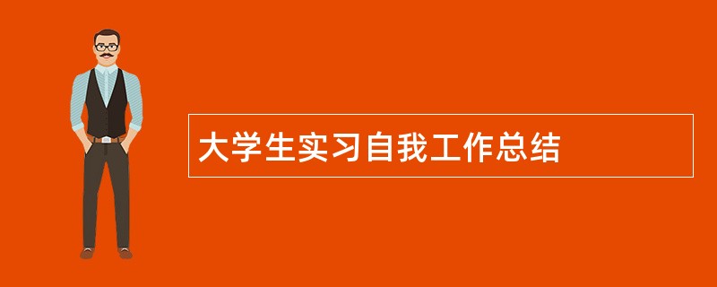 大学生实习自我工作总结