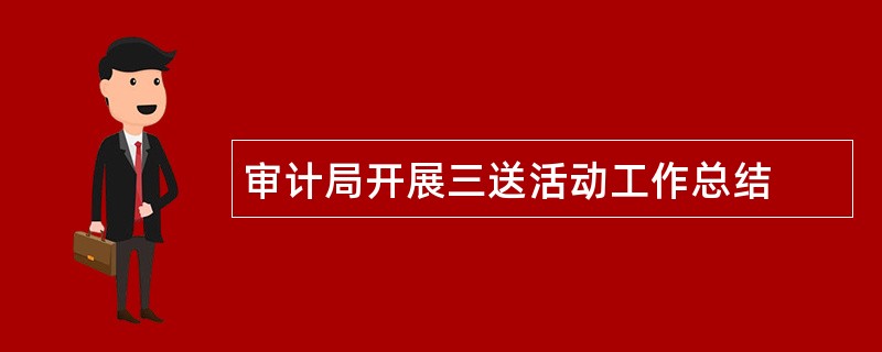 审计局开展三送活动工作总结