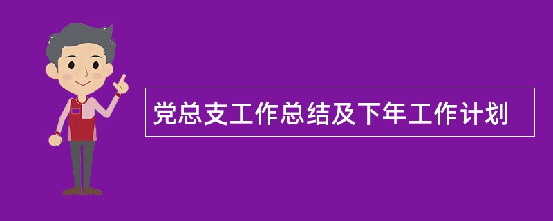 党总支工作总结及下年工作计划