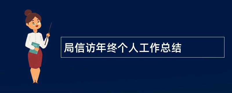 局信访年终个人工作总结