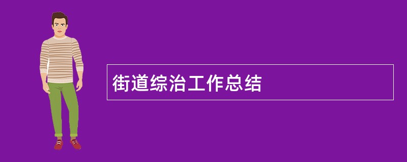 街道综治工作总结