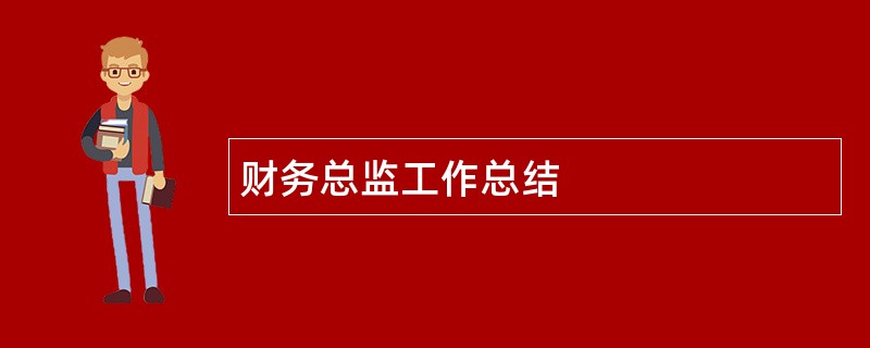 财务总监工作总结