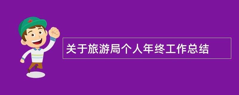 关于旅游局个人年终工作总结