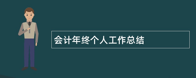 会计年终个人工作总结