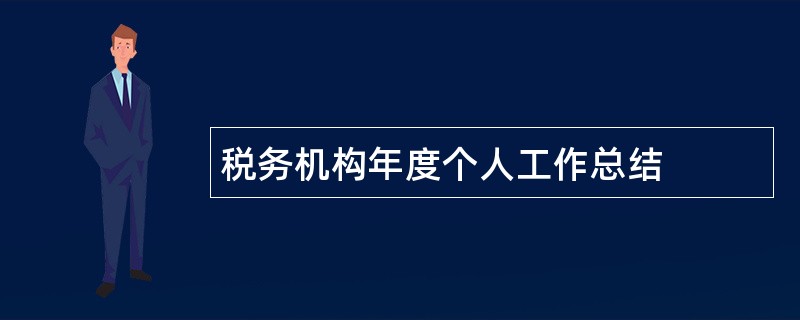 税务机构年度个人工作总结