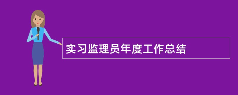 实习监理员年度工作总结