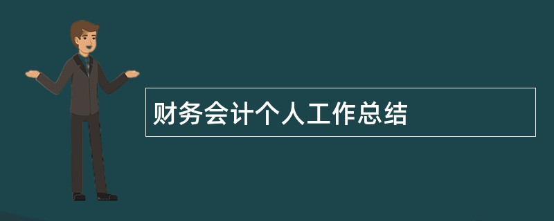 财务会计个人工作总结