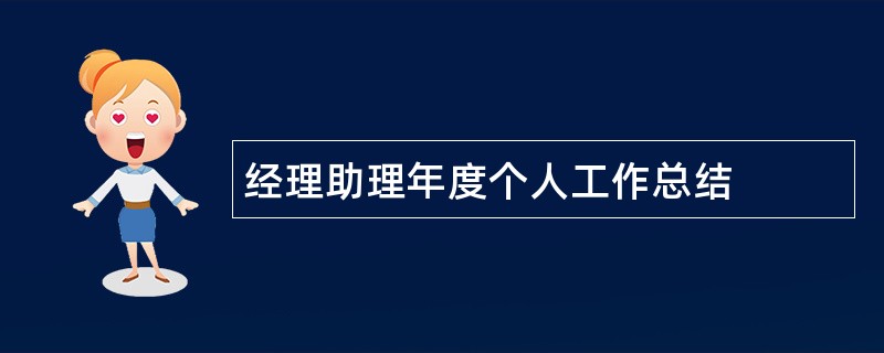 经理助理年度个人工作总结