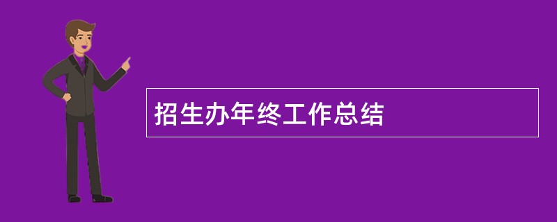 招生办年终工作总结