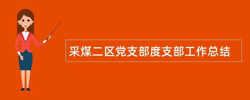 采煤二区党支部度支部工作总结