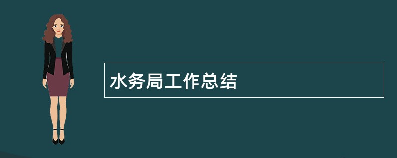 水务局工作总结