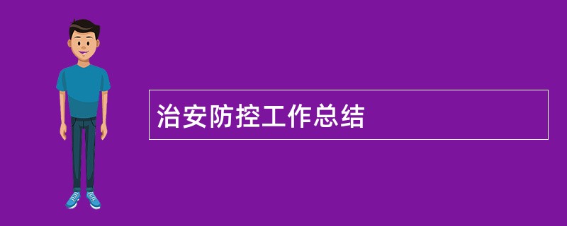 治安防控工作总结