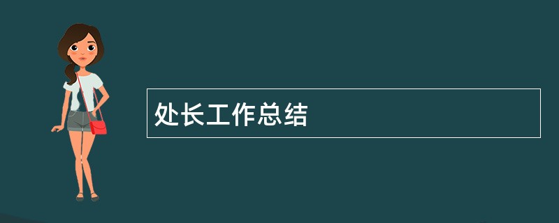 处长工作总结