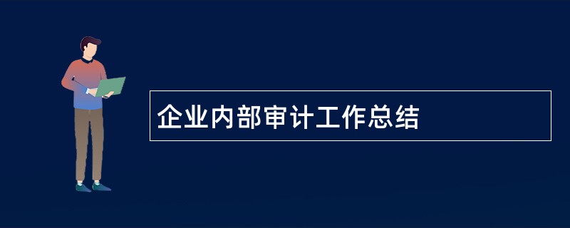 企业内部审计工作总结