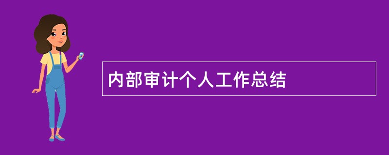 内部审计个人工作总结