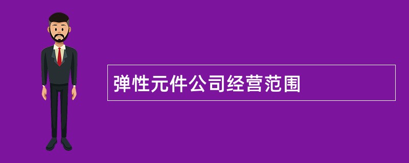 弹性元件公司经营范围