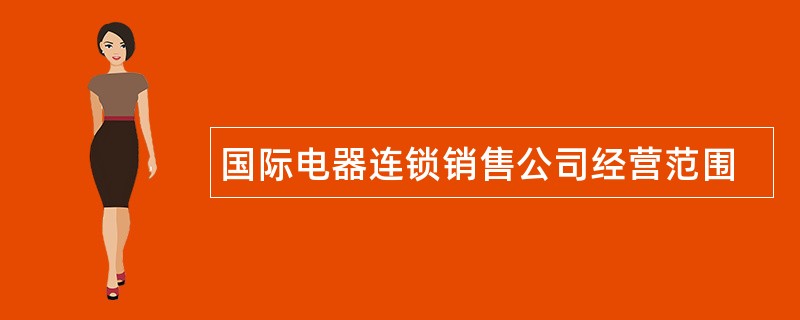 国际电器连锁销售公司经营范围