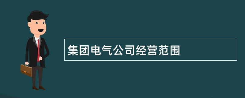 集团电气公司经营范围