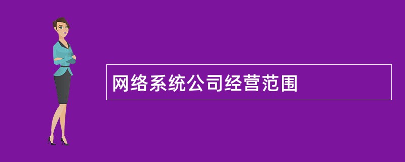 网络系统公司经营范围