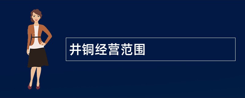 井铜公司经营范围