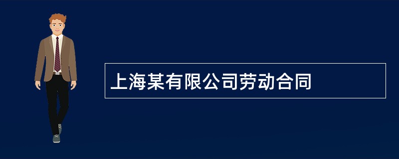 上海某有限公司劳动合同