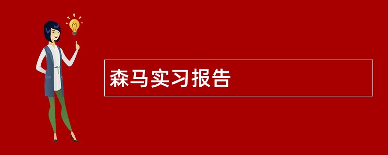 森马实习报告