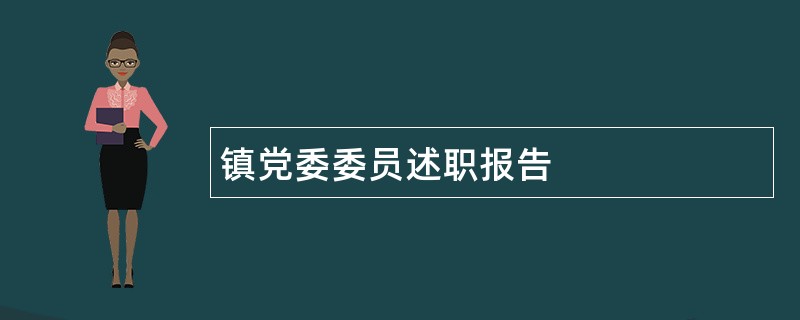 镇党委委员述职报告