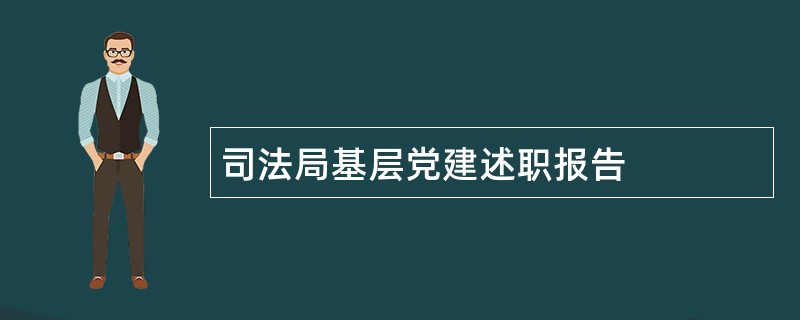 司法局基层党建述职报告